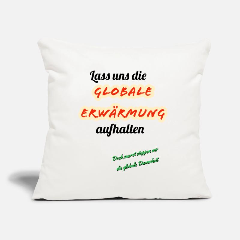 Design parodia del riscaldamento globale Copricuscino per divano, 45 x 45 cm