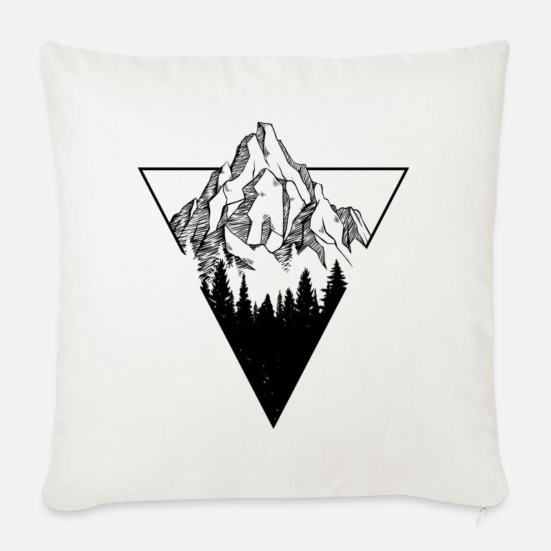 Berg - Sofakissenbezug 45 x 45 cm - Naturweiß 