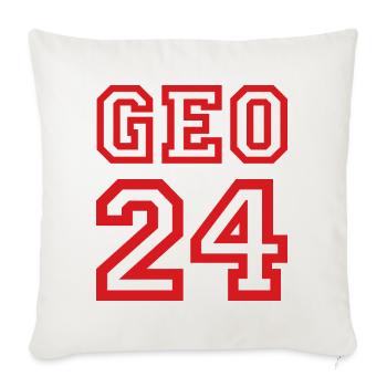 GEORGIEN Georgia - Sofakissenbezug 45 x 45 cm - Naturweiß  - Vorne