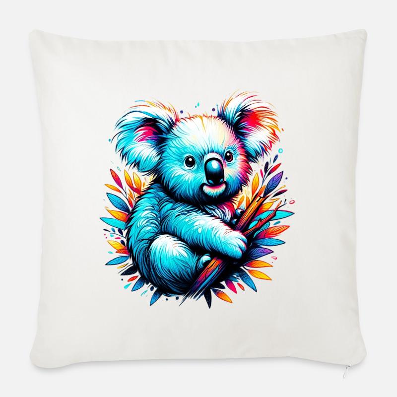 Koala - Sofakissenbezug 45 x 45 cm - Naturweiß 