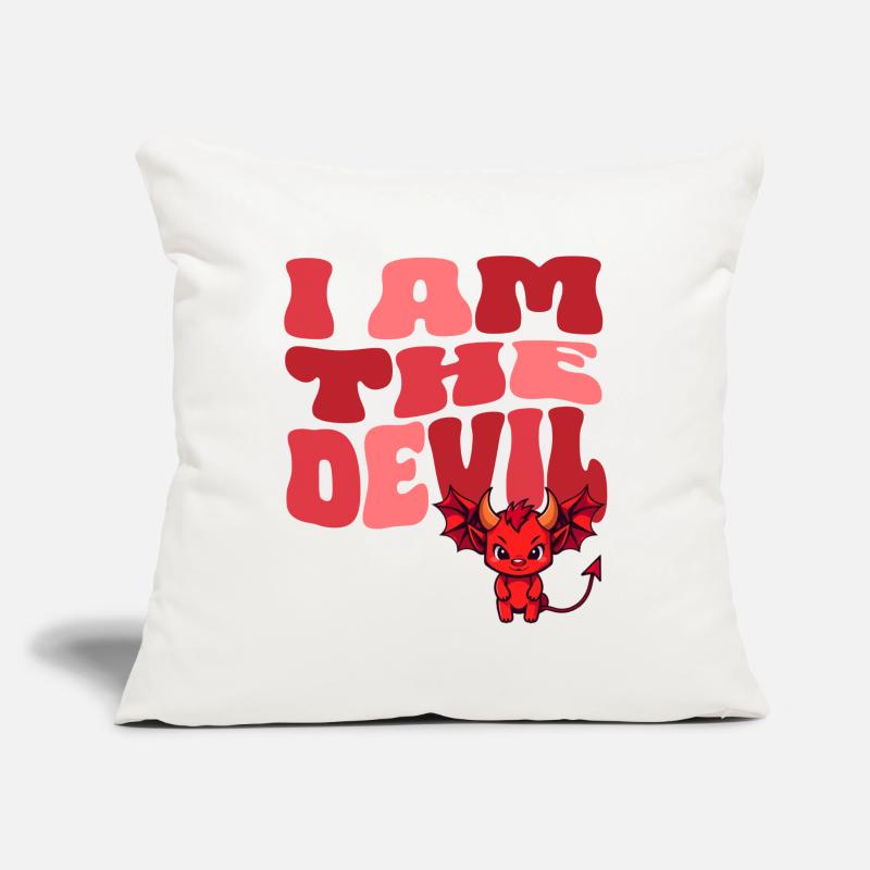Devil Little Devil Devil Devil Woman Devil Guy Sofa pillowcase 17,3'' x 17,3'' (45 x 45 cm)