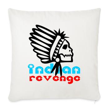 Indian Skull Revenge - Sofakissenbezug 45 x 45 cm - Naturweiß  - Vorne