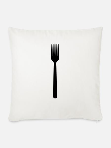 gabel - Sofakissenbezug 45 x 45 cm - Naturweiß