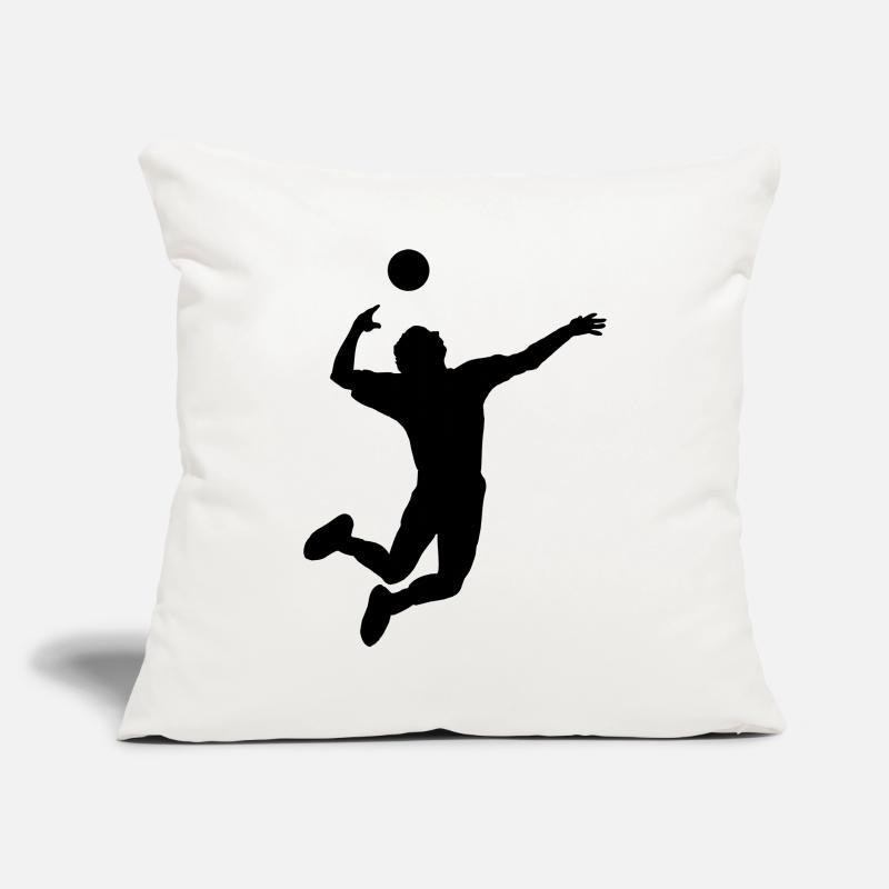 Volleyball gesprungen Schlag oder Service Sofakissenbezug 45 x 45 cm