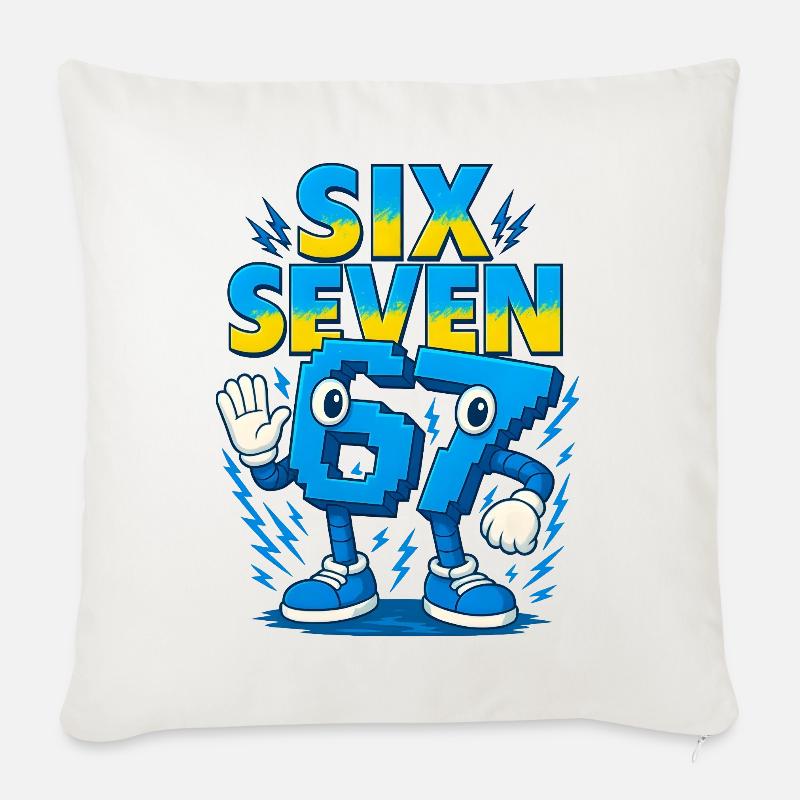 67 Six Seven 6-7 - Sofakissenbezug 45 x 45 cm - Naturweiß