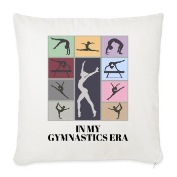 À mon époque de gymnastique - Housse de coussin décorative 45 x 45 cm - blanc nature - Devant