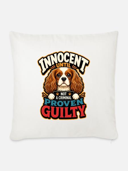 Kavallerier King Charles Spaniel - Sofakissenbezug 45 x 45 cm - Naturweiß 