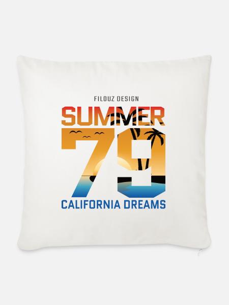 79 Summer - Sofakissenbezug 45 x 45 cm - Naturweiß