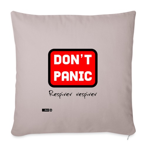 don't panic, respirer - Housse de coussin décorative 45 x 45 cm