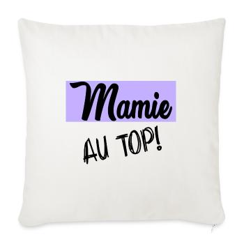 GRANNY. MOTHER'S DAY. HAPPY GRANNY'S DAY. I LOVE YOU - Sofa pillowcase 17,3'' x 17,3'' (45 x 45 cm) - natural white - Front