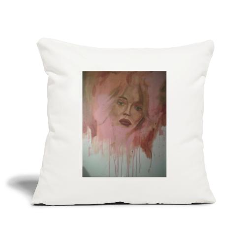 Mujer rosa Regalos con diseño artístico. - Funda de cojín, 45 x 45 cm