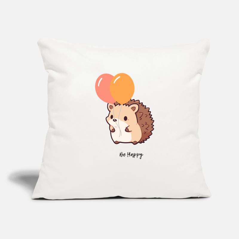 Hérisson mignon Housse de coussin décorative 45 x 45 cm