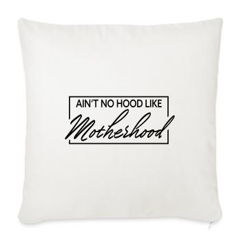 Il n’y a pas de capuche comme la maternité - Housse de coussin décorative 45 x 45 cm - blanc nature - Devant