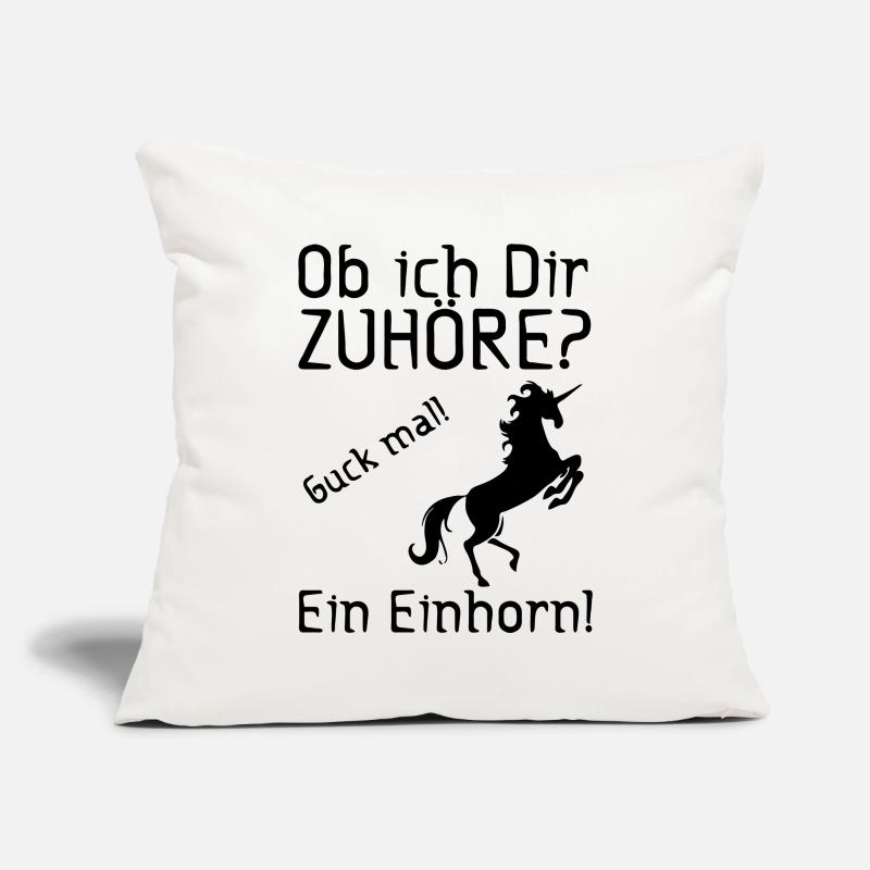 Guck mal! Ein Einhorn! Geschenk Sofakissenbezug 45 x 45 cm