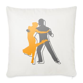 Tango Argentino Dance Gift - Sofa pillowcase 17,3'' x 17,3'' (45 x 45 cm) - natural white - Front
