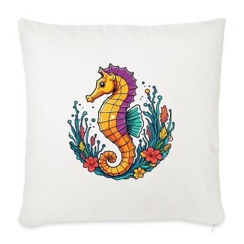 Sea horse - Sofa pillowcase 17,3'' x 17,3'' (45 x 45 cm) - natural white - Front