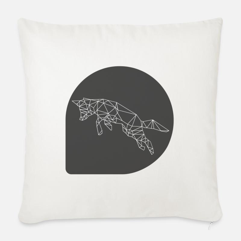 Fox - Sofakissenbezug 45 x 45 cm - Naturweiß