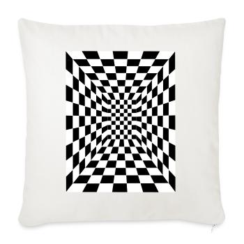 optical illusion 17 - Sofa pillowcase 17,3'' x 17,3'' (45 x 45 cm) - natural white - Front