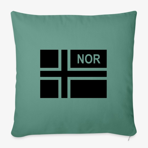 Norsk taktisk flagga Norge - NOR (vänster) - Soffkuddsöverdrag, 45 x 45 cm