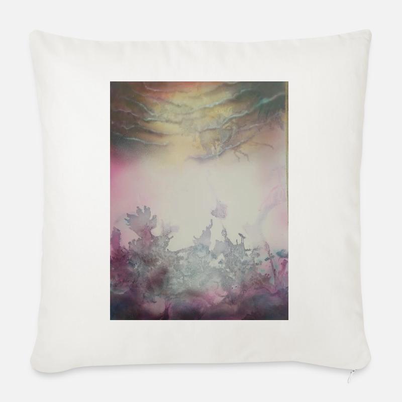 Pastelldesign - Sofakissenbezug 45 x 45 cm - Naturweiß 