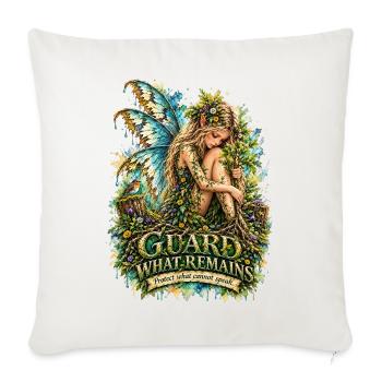 Guardians of Earth - Guard what remains - Sofakissenbezug 45 x 45 cm - Naturweiß  - Vorne