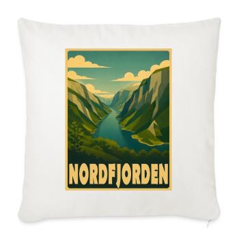 Nordfjorden Fjord Norwegen - Sofakissenbezug 45 x 45 cm - Naturweiß  - Vorne