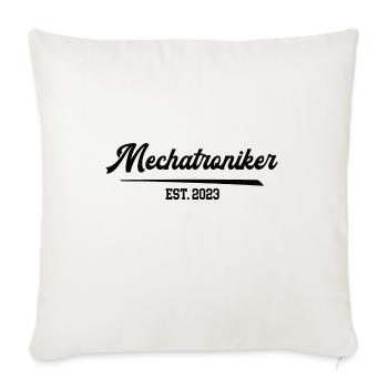 Mechatroniker Ausbildung 2023 Prüfung Mechatronik - Sofakissenbezug 45 x 45 cm - Naturweiß  - Vorne