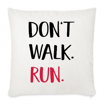 courir - Housse de coussin décorative 45 x 45 cm - blanc nature - Devant