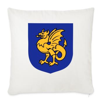 fantasy creature griffin drawing Bornholm - Sofa pillowcase 17,3'' x 17,3'' (45 x 45 cm) - natural white - Front