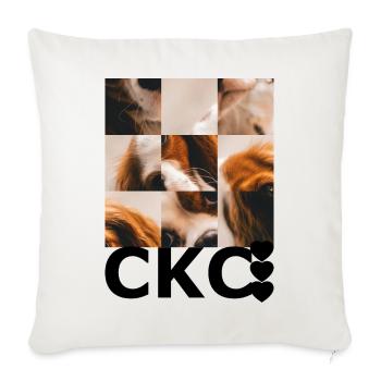 Cavalier King Charles - Sofakissenbezug 45 x 45 cm - Naturweiß  - Vorne