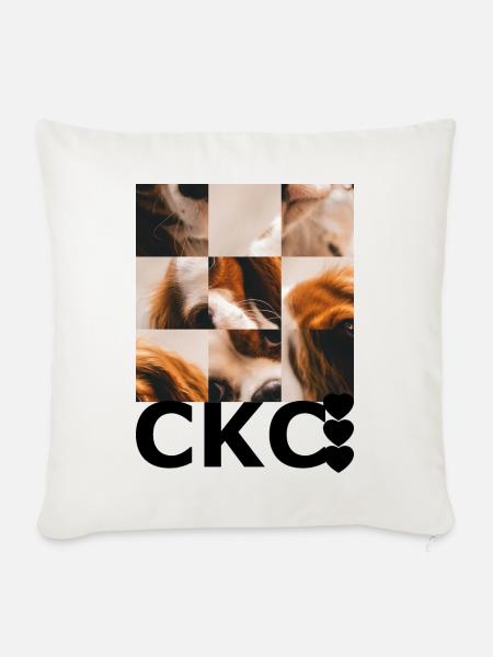 Cavalier King Charles - Sofakissenbezug 45 x 45 cm - Naturweiß 