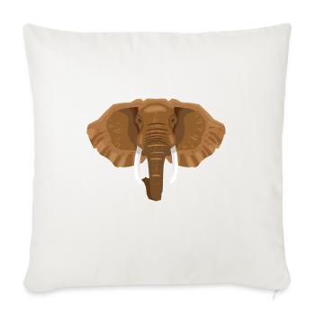 Wildtiere - Sofakissenbezug 45 x 45 cm - Naturweiß  - Vorne