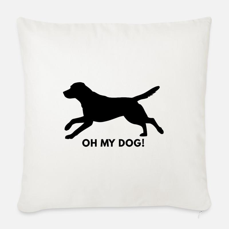 Labrador my Dog - Sofakissenbezug 45 x 45 cm - Naturweiß 