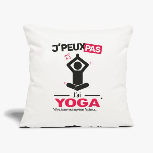 J'peux pas, j'ai yoga (homme) - Housse de coussin décorative 45 x 45 cm