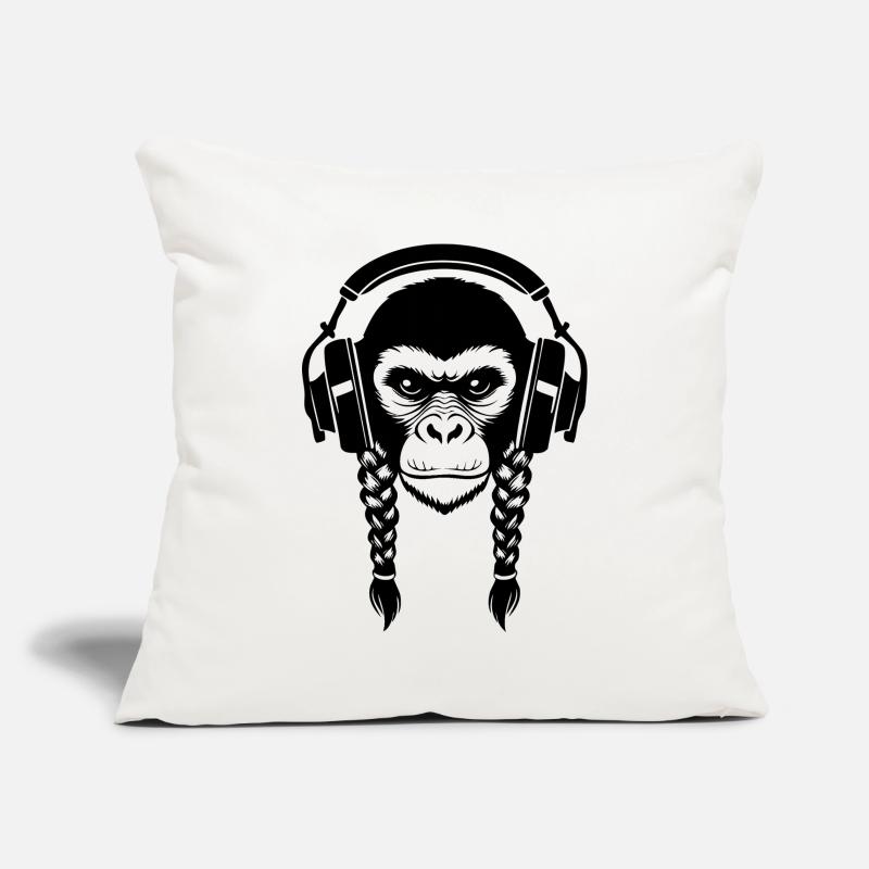 Beat Maker Monkey Head Studio Session Edition Shirt Sofa pillowcase 17,3'' x 17,3'' (45 x 45 cm)