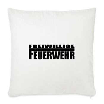 Feuerwehr - Sofakissenbezug 45 x 45 cm - Naturweiß  - Vorne
