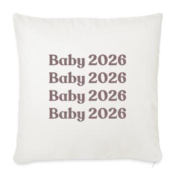 Baby 2026 - Sofa pillowcase 17,3'' x 17,3'' (45 x 45 cm) - natural white - Front