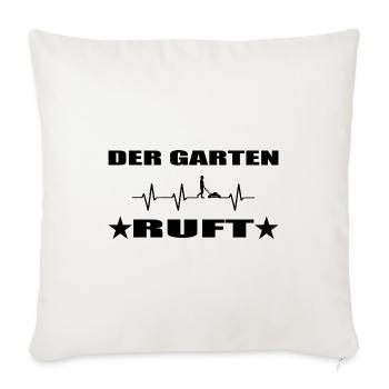 Garten - Sofakissenbezug 45 x 45 cm - Naturweiß  - Vorne