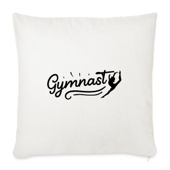 Retro Graphic Gymnast Gymnastics Acrobat Acrobatic - Sofakissenbezug 45 x 45 cm - Naturweiß  - Vorne