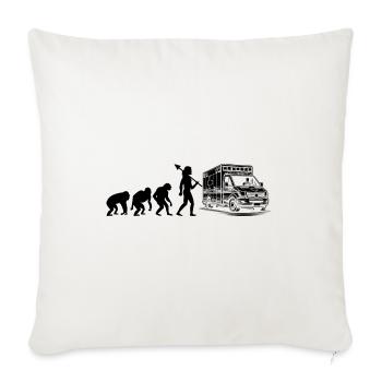 Evolution Ambulancier EMS Conducteurs paramédicaux P - Housse de coussin décorative 45 x 45 cm - blanc nature - Devant