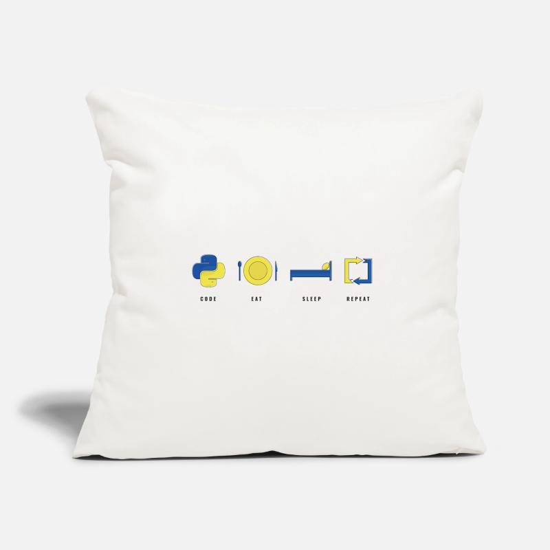 CODER PYTHON LIFE Sofa pillowcase 17,3'' x 17,3'' (45 x 45 cm)
