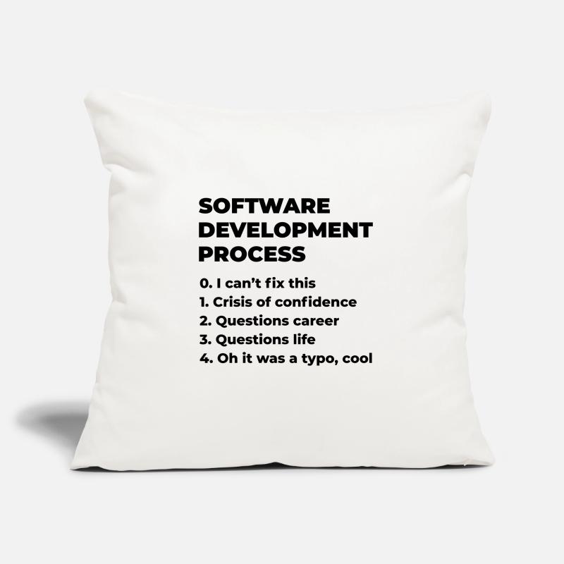Software Development Process Programmer Coder Nerd Sofakissenbezug 45 x 45 cm