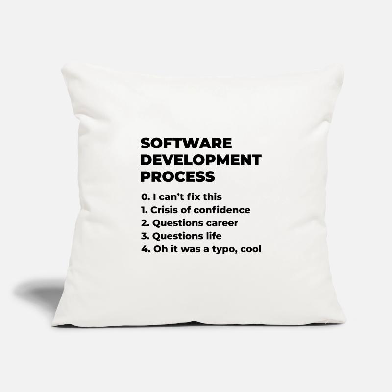 Software Development Process Programmer Coder Nerd Sofakissenbezug 45 x 45 cm