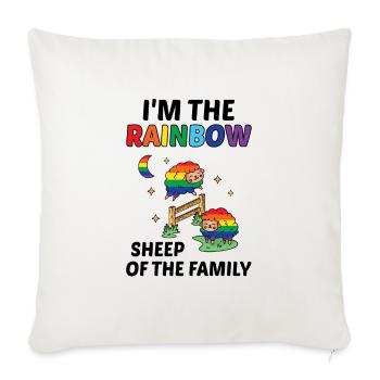 I'm The Rainbow Sheep In The Family Lesbian Love G - Sofakissenbezug 45 x 45 cm - Naturweiß  - Vorne