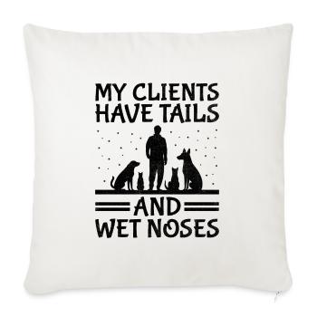 Dog Trainer Dog Training Training Dogs Pet Care Pr - Sofa pillowcase 17,3'' x 17,3'' (45 x 45 cm) - natural white - Front