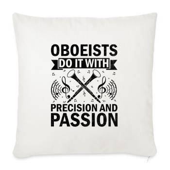 Oboist Oboe Basoonist Marching Band Instrumen - Sofakissenbezug 45 x 45 cm - Naturweiß  - Vorne