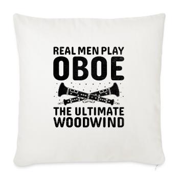 Oboe Player Oboe Basoonist Marching Band Instrumen - Sofa pillowcase 17,3'' x 17,3'' (45 x 45 cm) - natural white - Front