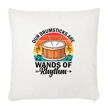 Drum Corps Marching Band Drum Corp Music Percussio - Sofa pillowcase 17,3'' x 17,3'' (45 x 45 cm) - natural white - Front