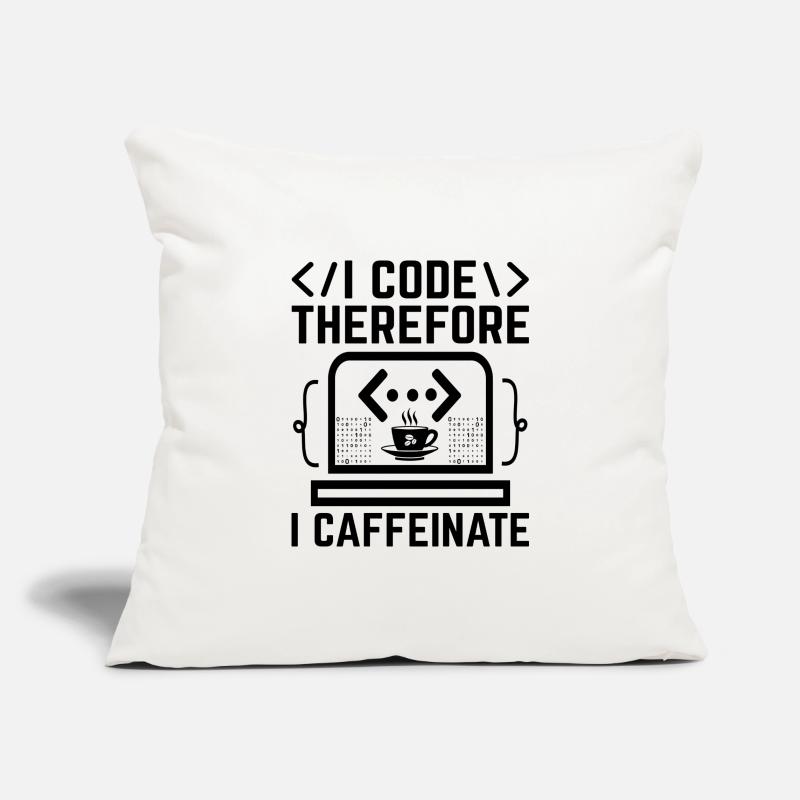 Kaffee-Codierung Programmierer Programmierer Entwickler Nerd Coff Sofakissenbezug 45 x 45 cm