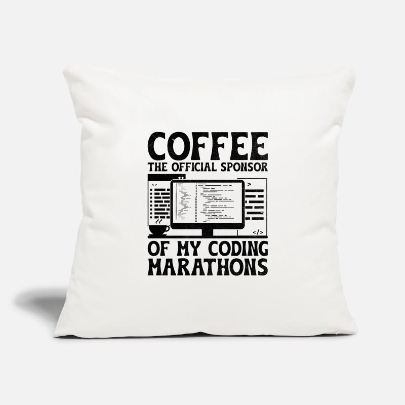 Kaffee-Codierung Programmierer Programmierer Entwickler Nerd Coff Sofakissenbezug 45 x 45 cm
